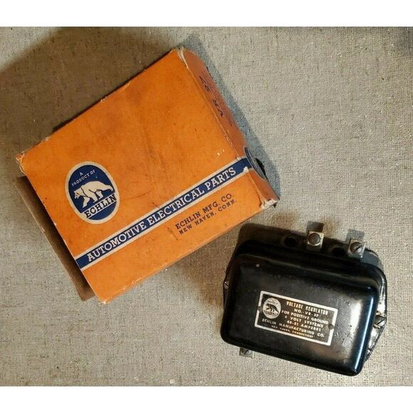 ECHLIN Automotive Electrical Part VOLTAGE REGULATOR VR 27 6V 40 - 51 Amp 6 volt - Picture 1 of 7